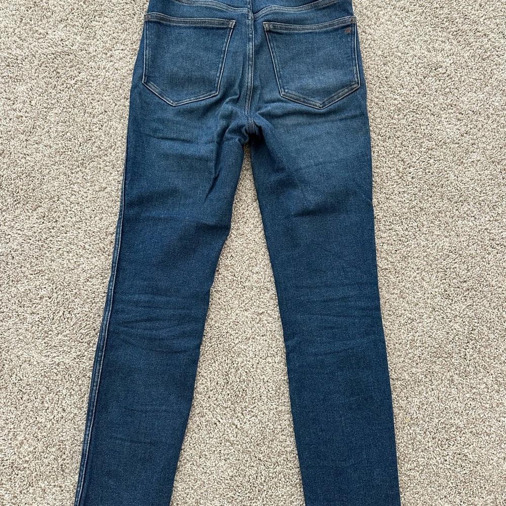 Madewell High-Rise Skinny Jeans - Dark Blue Wash - Picture 2 of 3